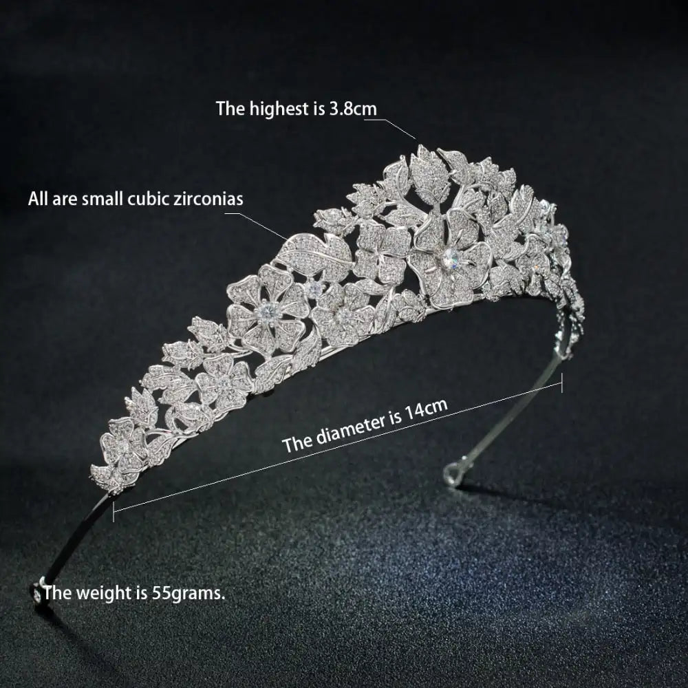 Zirconia Flower Hair Accessories