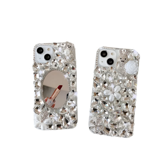 Luxury Handmade Rhinestone Crystal Phone Case for Huawei P50 P60 Pro Mate 50 60 Honors 80 90 100 Pro