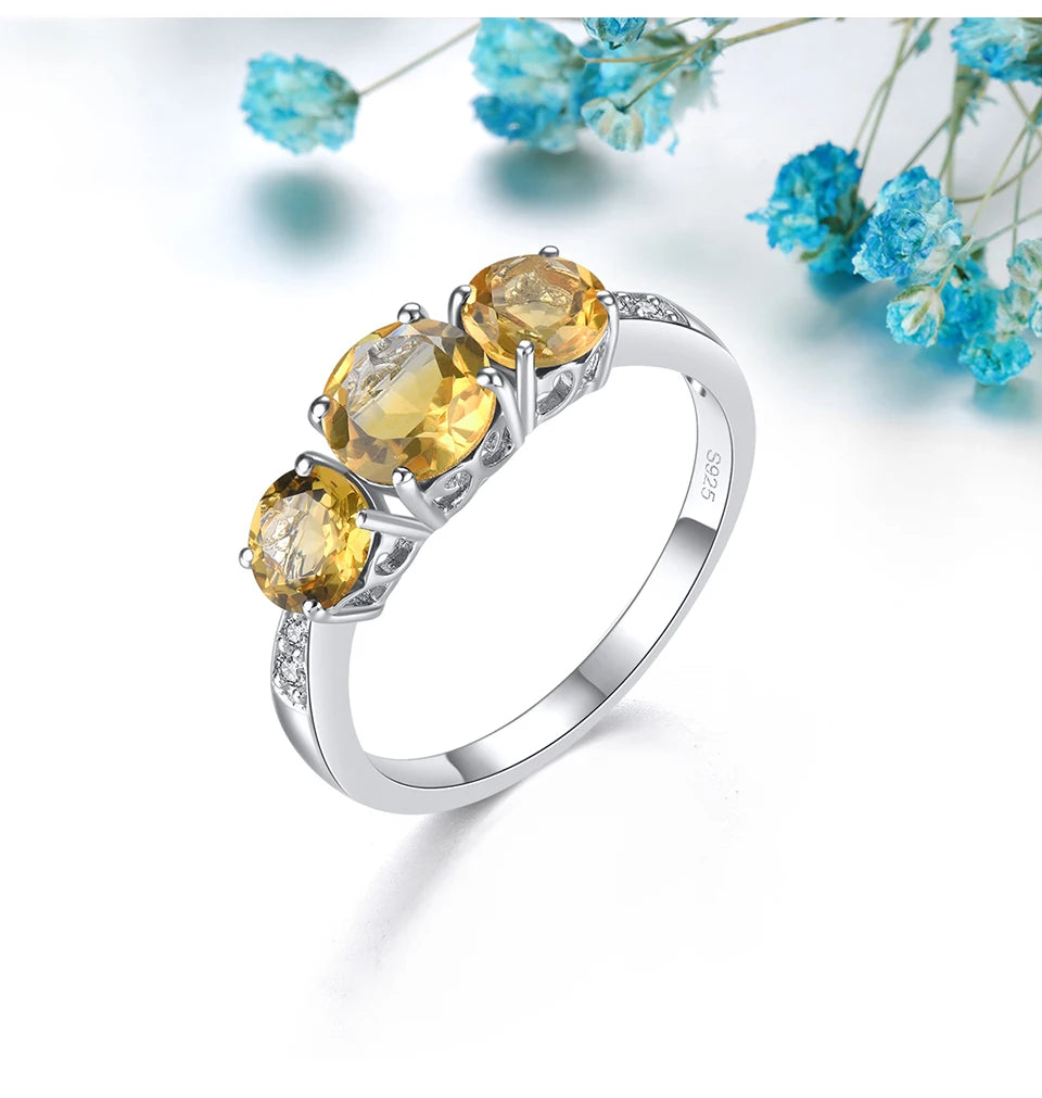 Natural Citrine Solid Sterling Silver Genuine Gemstone Classic