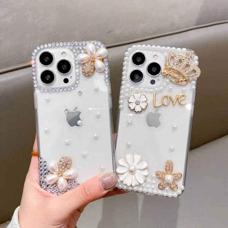 Clear Diamond Cover for Huawei, Case Design, Bling, Glittery, Shiny, Cell Phone, For huawei P50Pro, P40, Honor 9X, 50, 60Pro