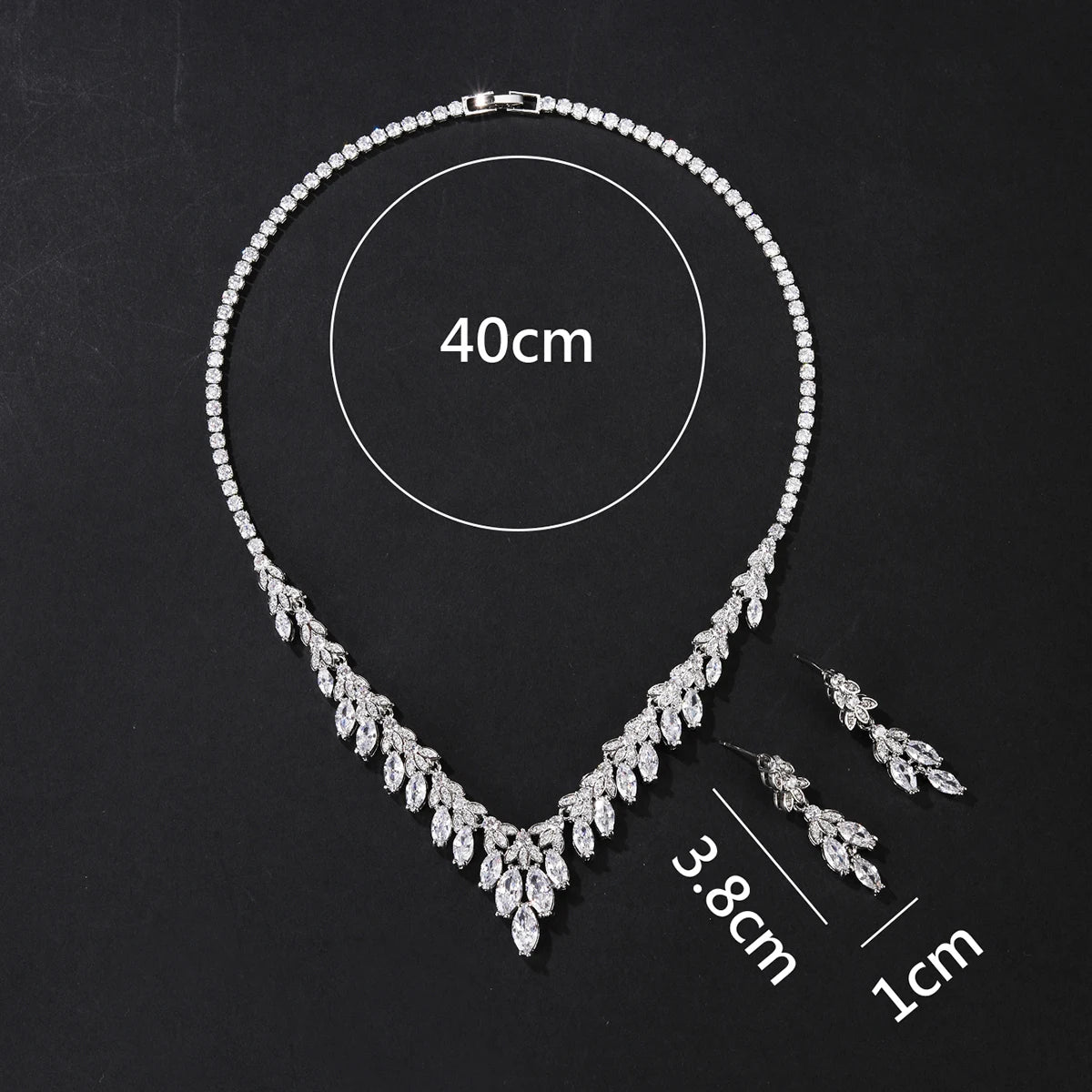 Luxury Pieces High Quality Zirconia Fashion Zirconia  Set Jewelry Zirconia