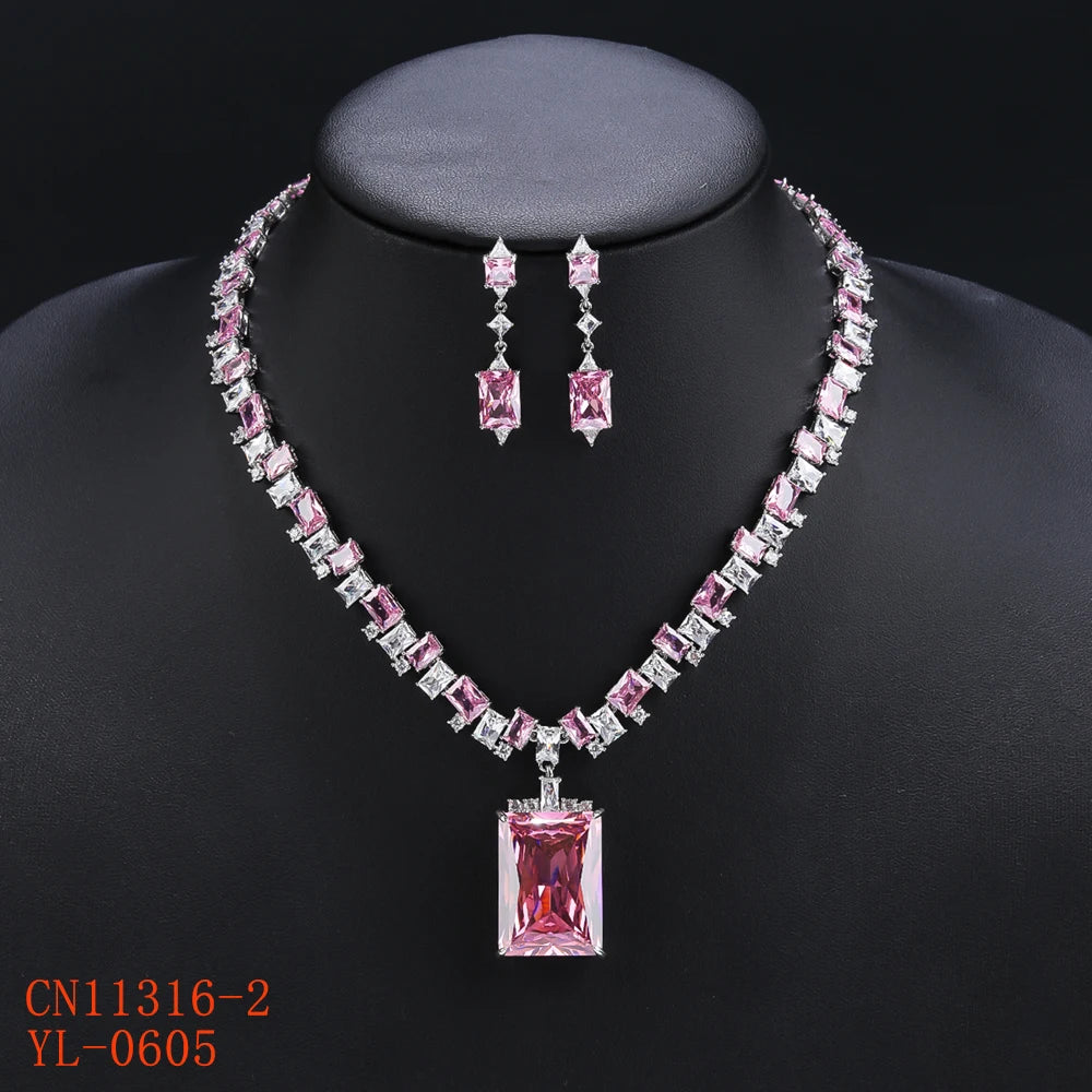 Luxury Wedding Jewelry Set  Zirconia