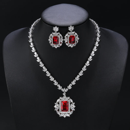 Luxury Pieces High Quality Zirconia Fashion Zirconia  Set Jewelry Zirconia