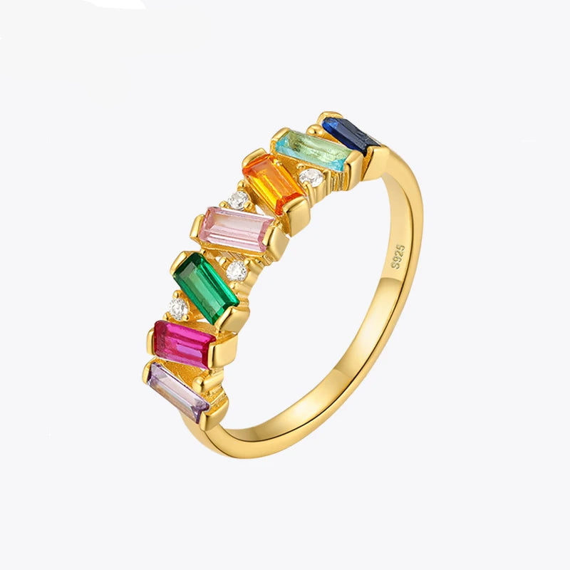 Crystal Gold Color Rings  Jewelry