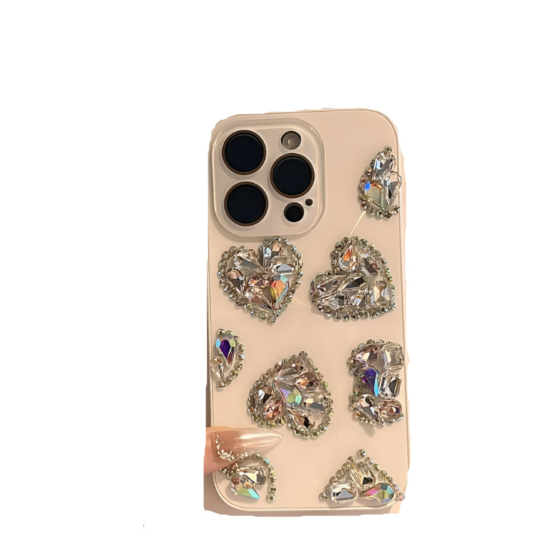 Luxurious diamond Phone Case For iPhone 16 15 14 13 12 11 Pro Max Electroplated Gold Ripple Glitter silicone Cover for iPhone 16