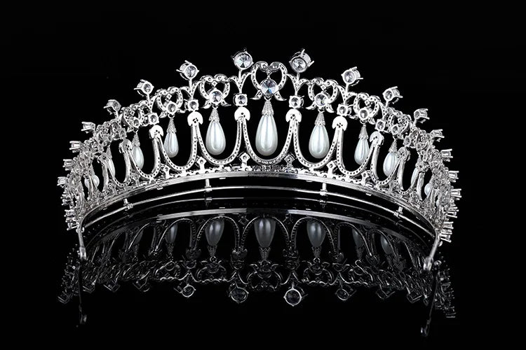 Luxury  Zirconia Crown Accessories Princess  Crystal Queens