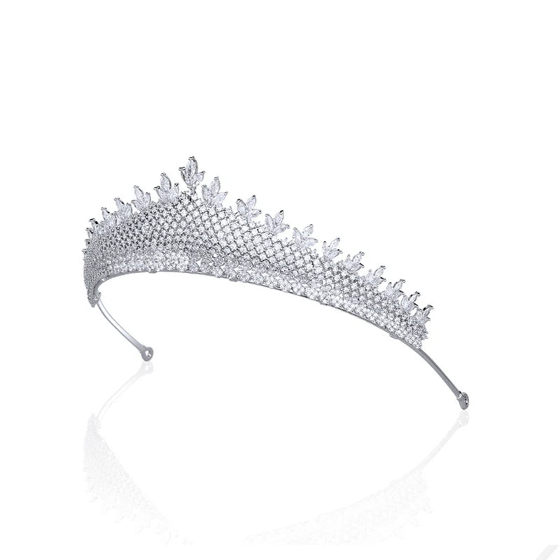 Luxury  Zirconia Crown Accessories Princess  Crystal Queens