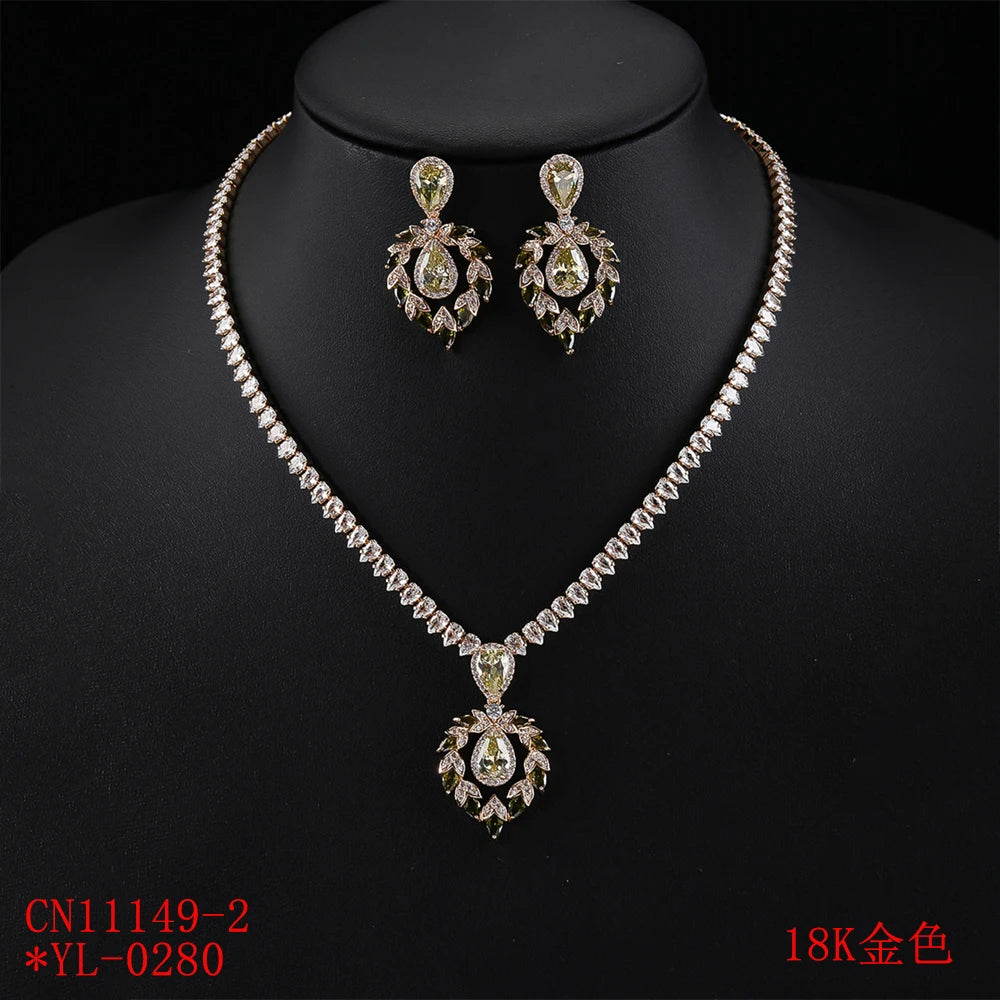 High Quality Zirconia Fashion Zirconia  Set Jewelry Zirconia