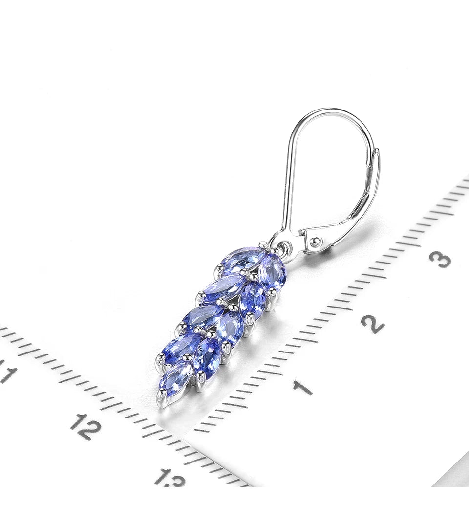 Natural Genuine Tanzanite Sterling Silver