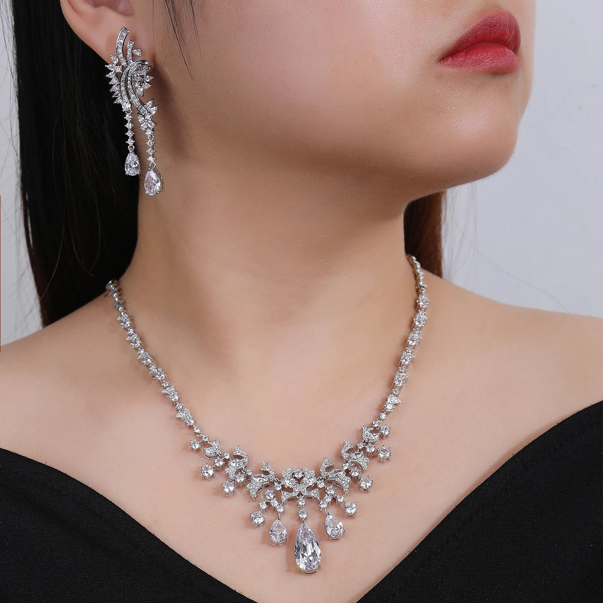 Zirconia  Luxury  Jewelry Set