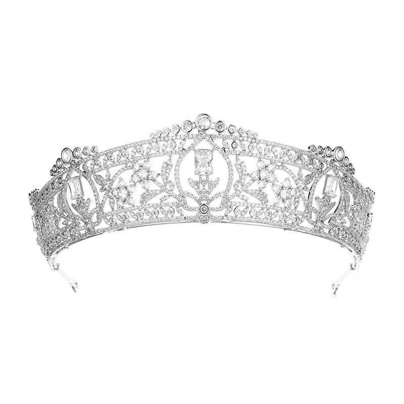 luxury zirconia accessories princess crown