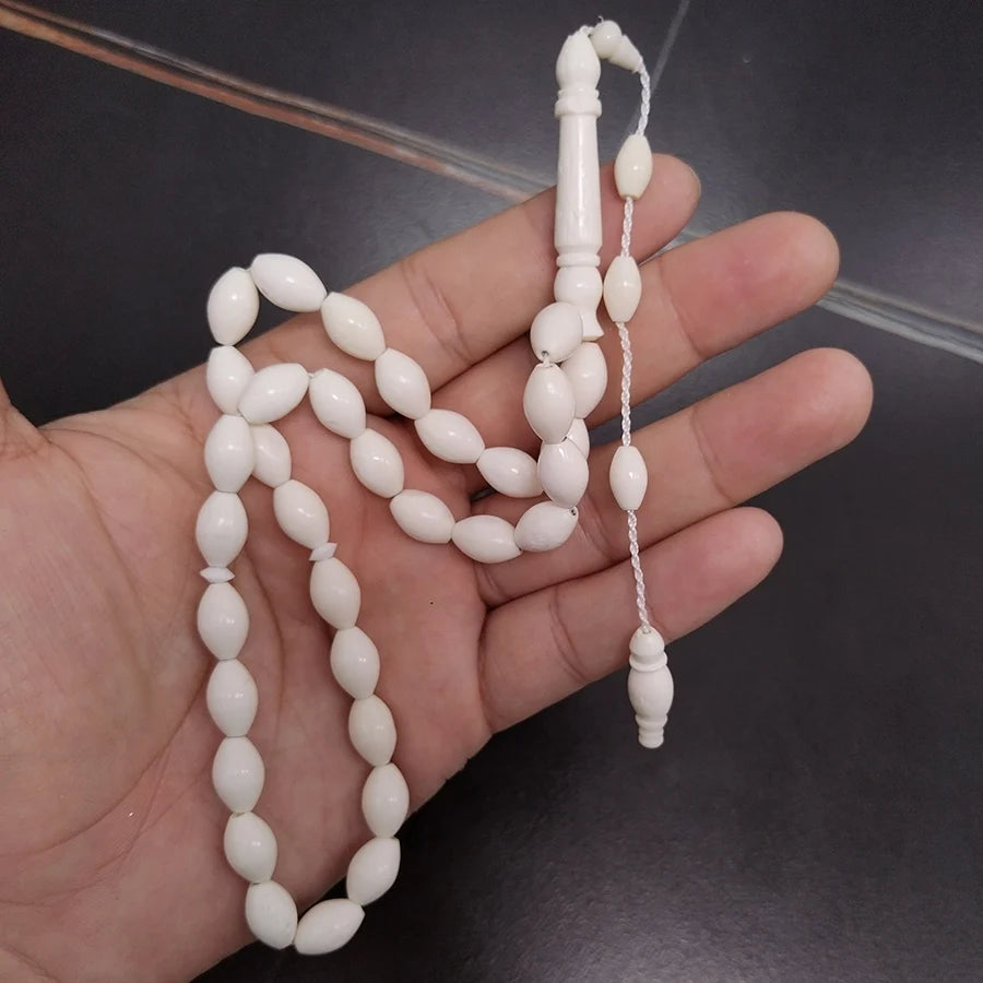 Natural Camel bone tasbih  prayer beads pure white Muslim misbaha arabic fashion islamic Collection level bracelet