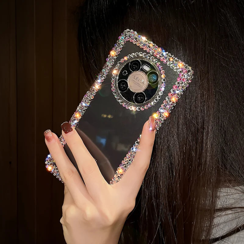 For iPhone 15 14 13 12 11 Pro Max Xs XR Case Samsung S20 S21 S22 S23 S24 Plus Ultra + FE A 51 52 72 Note 20 Luxury Glitter Cover