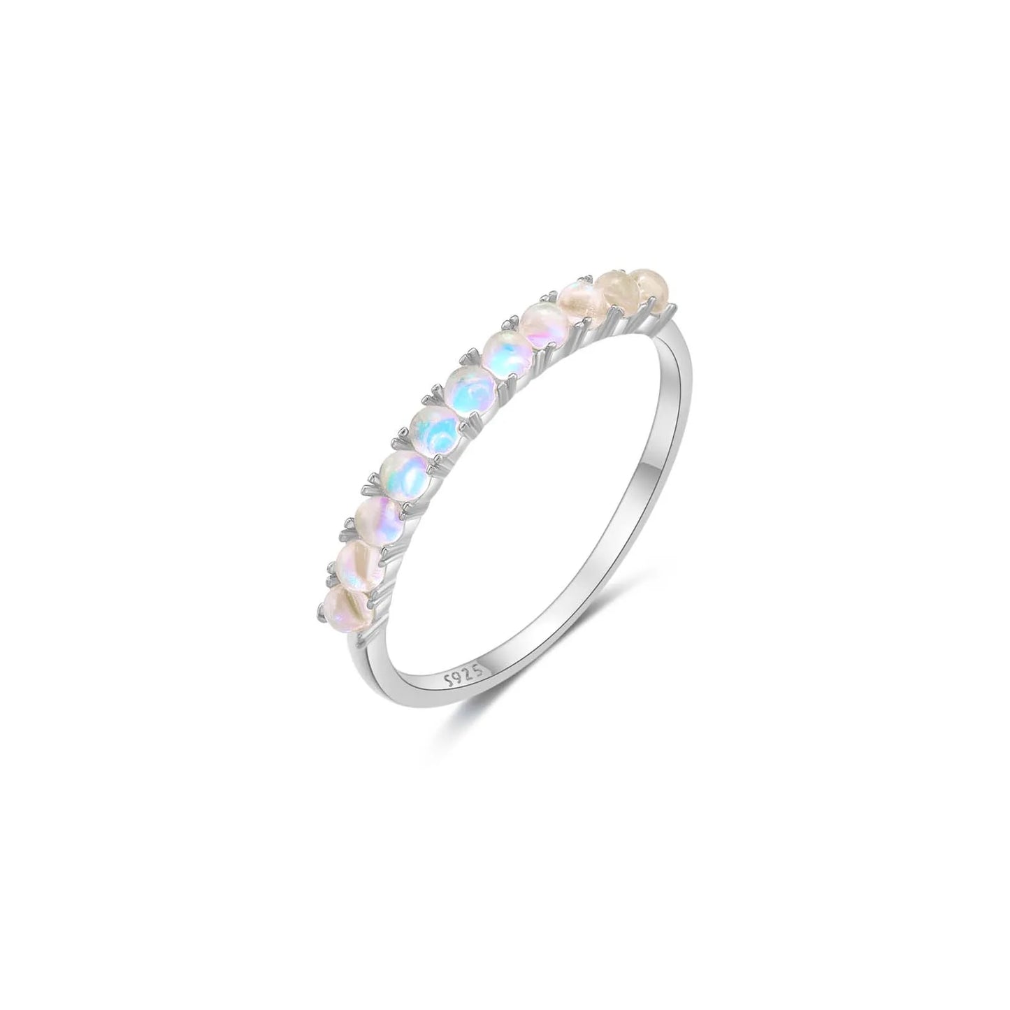 New 925 Sterling Silver Gold Opal Zircon  Luxury Jewelry