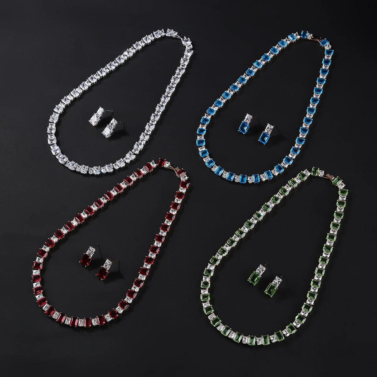 Luxury Pieces High Quality Zirconia Fashion Zirconia  Set Jewelry Zirconia