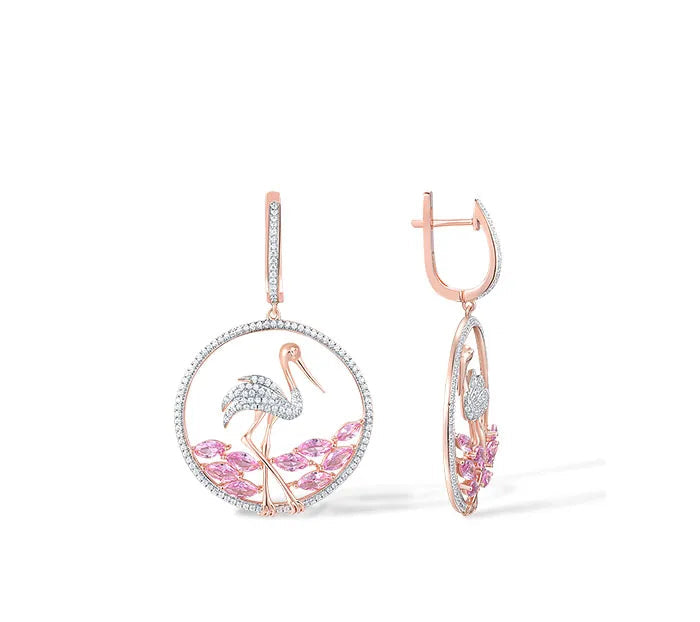 Pure 925 Sterling Silver Pink Jewelry