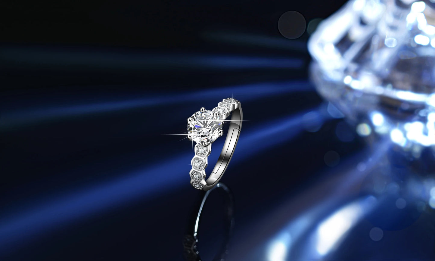 Deluxe 925 sterling silver  moissanite Luxury diamond moissanite