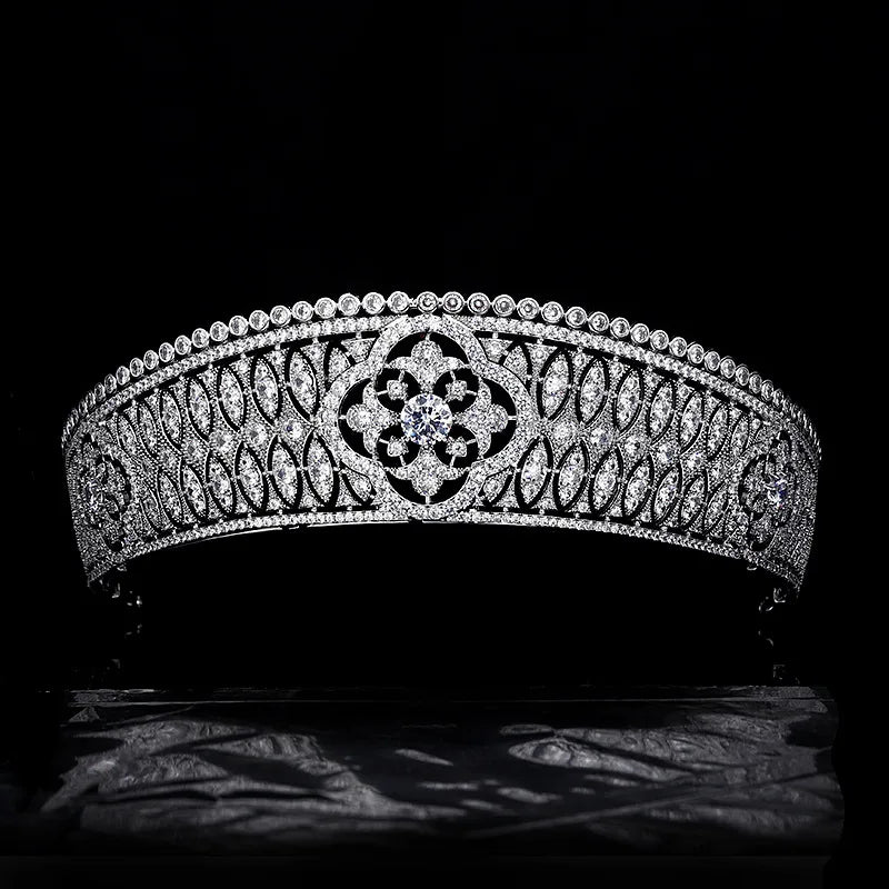 Luxury  Zirconia Crown Accessories Princess  Crystal Queens