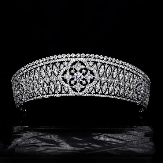 Luxury  Zirconia Crown Accessories Princess  Crystal Queens