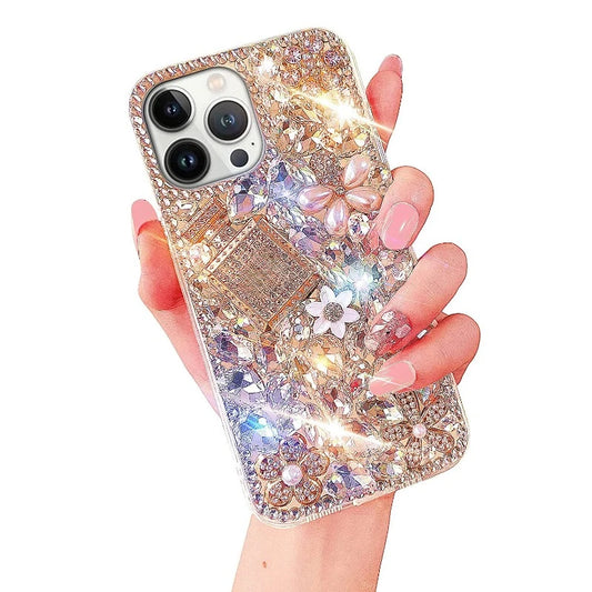 Luxury Shiny Crystal Rhinestone Diamond Clear Protective Phone Case for Huawei, Bling, P50Pro, P40, Mate30, Honor 9X, 50, 60Pro