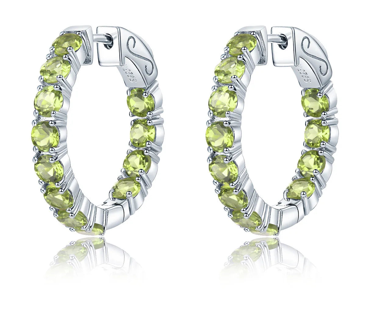 Hutang Natural Peridot Sterling Silvers