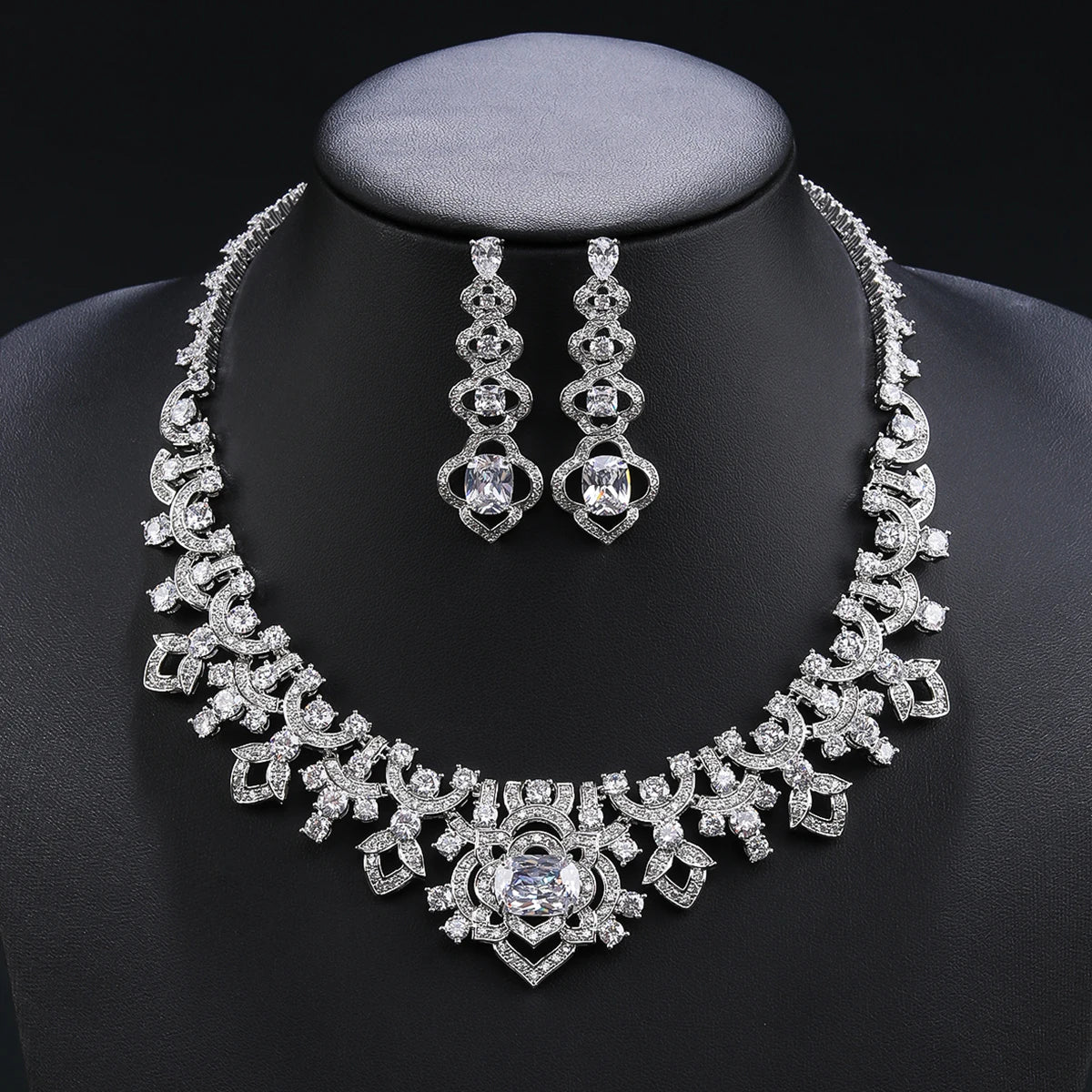 Luxury  Zirconia Wedding Jewelry Set