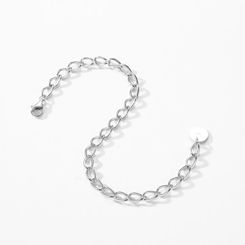 Top Quality  Real 925 Sterling Silver Bracelets Luxury  Jewelry