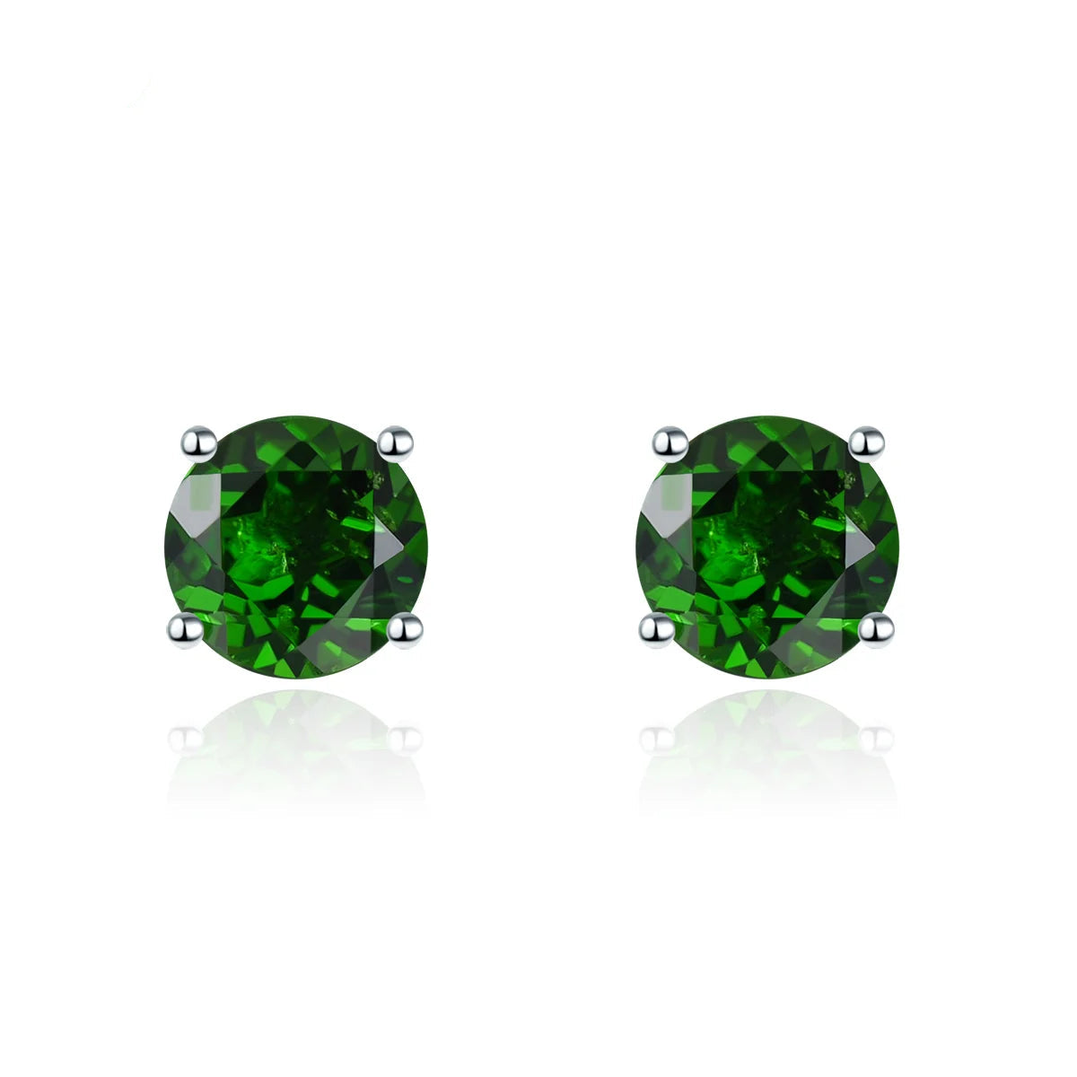 Genuine Green Chrome Diopside Solid 925 Silver