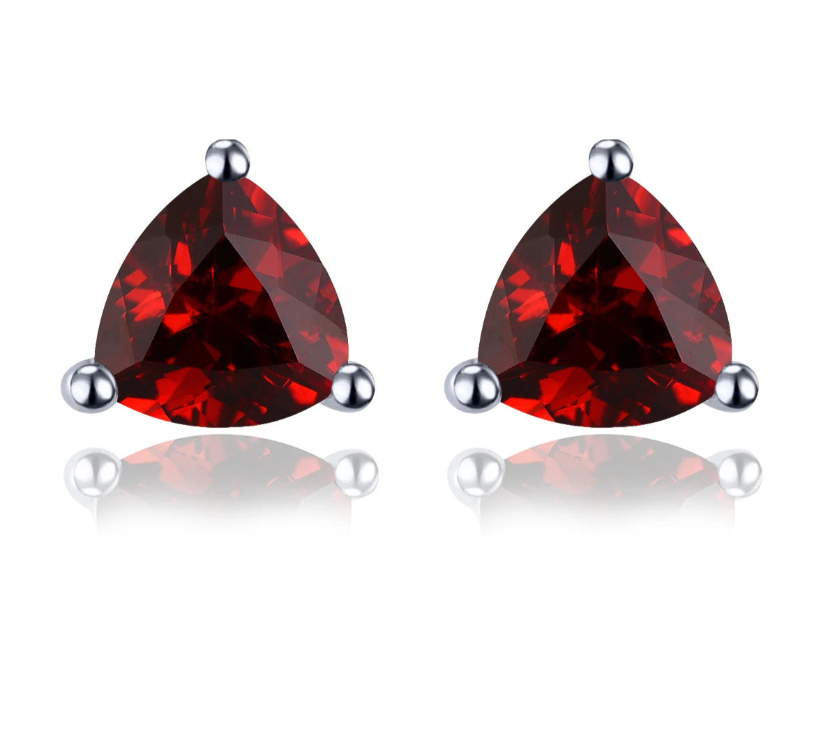 Natural Garnet Solid Sterling Silver