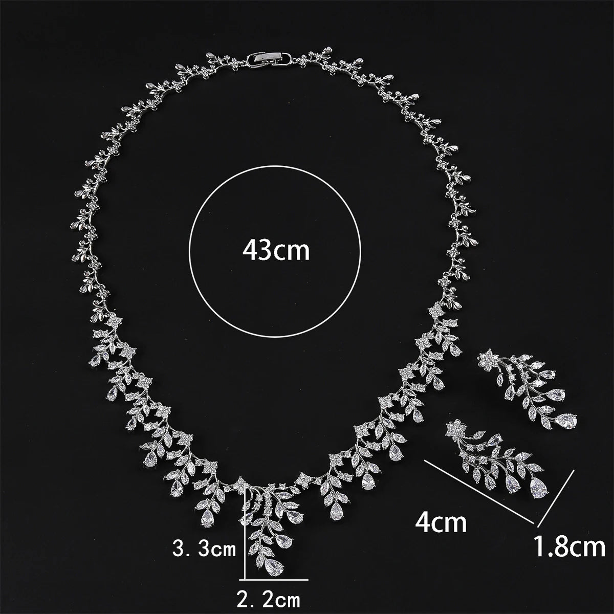 Luxury Pieces High Quality Zirconia Fashion Zirconia  Set Jewelry Zirconia