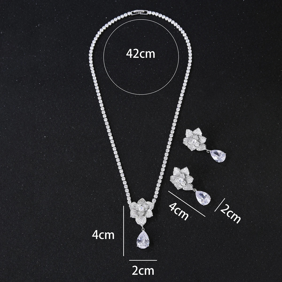 Luxury Pieces High Quality Zirconia Fashion Zirconia  Set Jewelry Zirconia