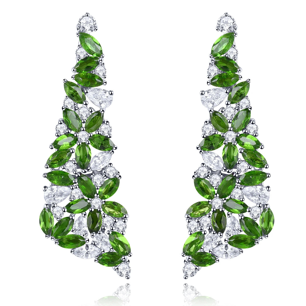 Natural Chrome Diopside Solid Sterling Silver Gemstone Classic Romantic Fine Jewelrys S925