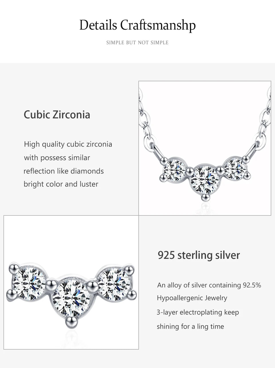 Top Quality Real  925 Sterling Silver Fashion Jewelry Set