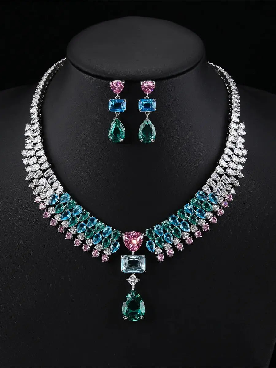 Luxury Pieces High Quality Zirconia Fashion Zirconia  Set Jewelry Zirconia