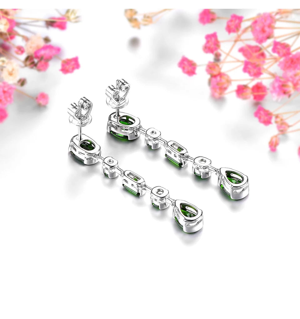 Natural Chrome Diopside Sterling Silver