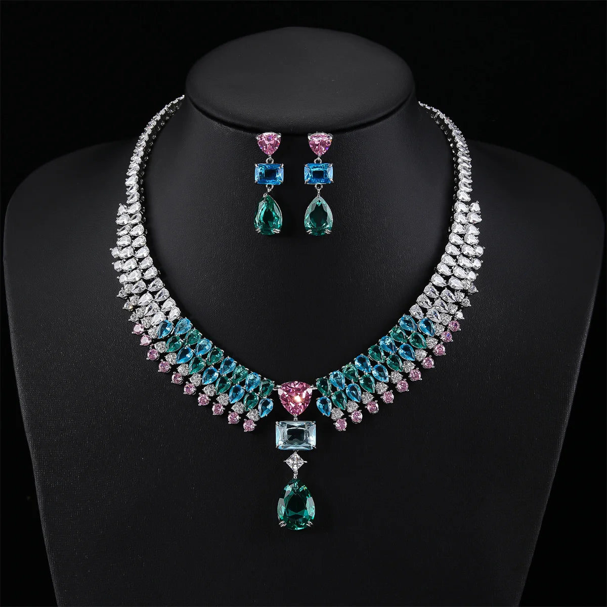 Luxury Pieces High Quality Zirconia Fashion Zirconia  Set Jewelry Zirconia