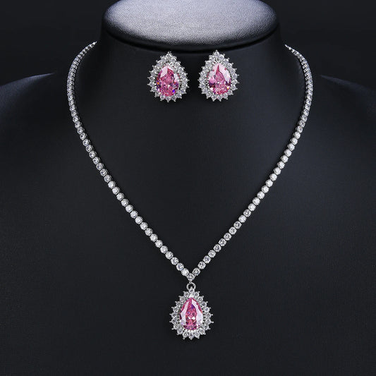 Luxury Pieces High Quality Zirconia Fashion Zirconia  Set Jewelry Zirconia