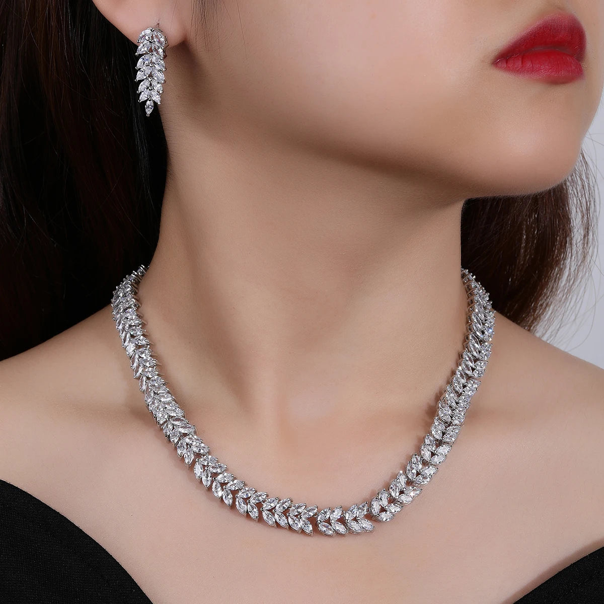 Luxury Pieces High Quality Zirconia Fashion Zirconia  Set Jewelry Zirconia