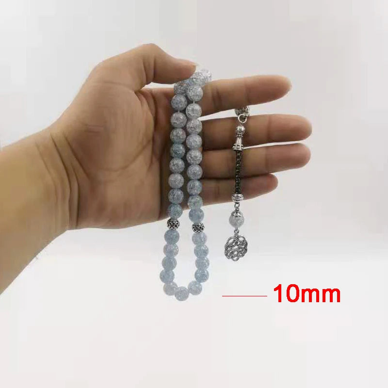 Blue Crystal  Muslim prayer  TURKISH fashion Ramadan  misbaha