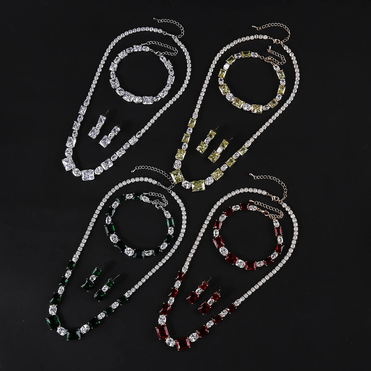 Pieces High Quality Zirconia Fashion Zirconia  Set Jewelry Zirconia