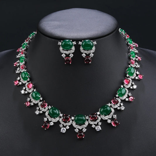 Luxury Pieces High Quality Zirconia Fashion Zirconia  Set Jewelry Zirconia