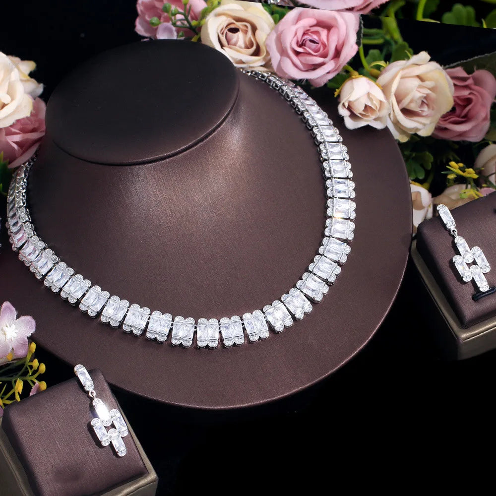 Luxury Pieces High Quality Zirconia Fashion Zirconia  Set Jewelry Zirconia