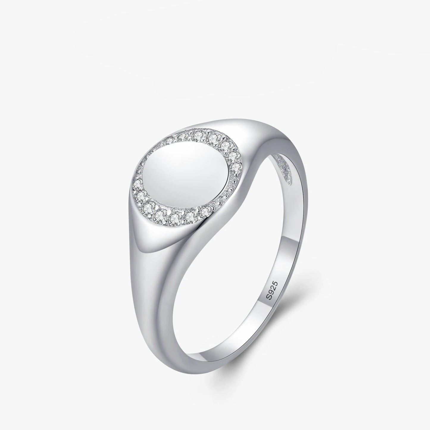 Real 925 Sterling Silver  CZ  Ring