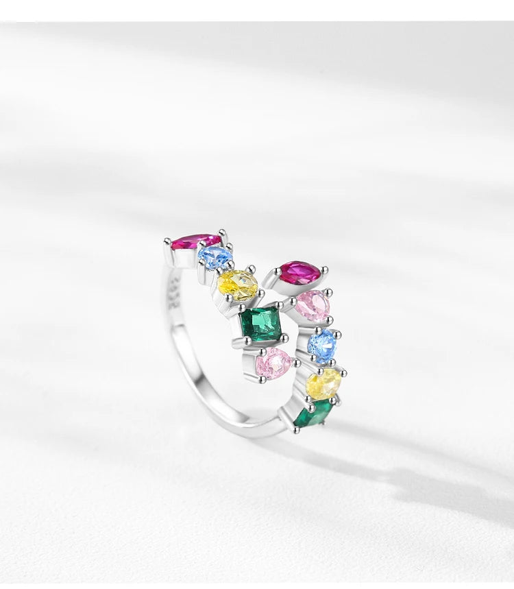 Luxury Rainbow Zircon Open