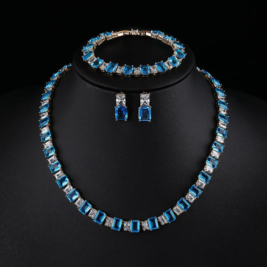 Luxury Pieces High Quality Zirconia Fashion Zirconia  Set Jewelry Zirconia