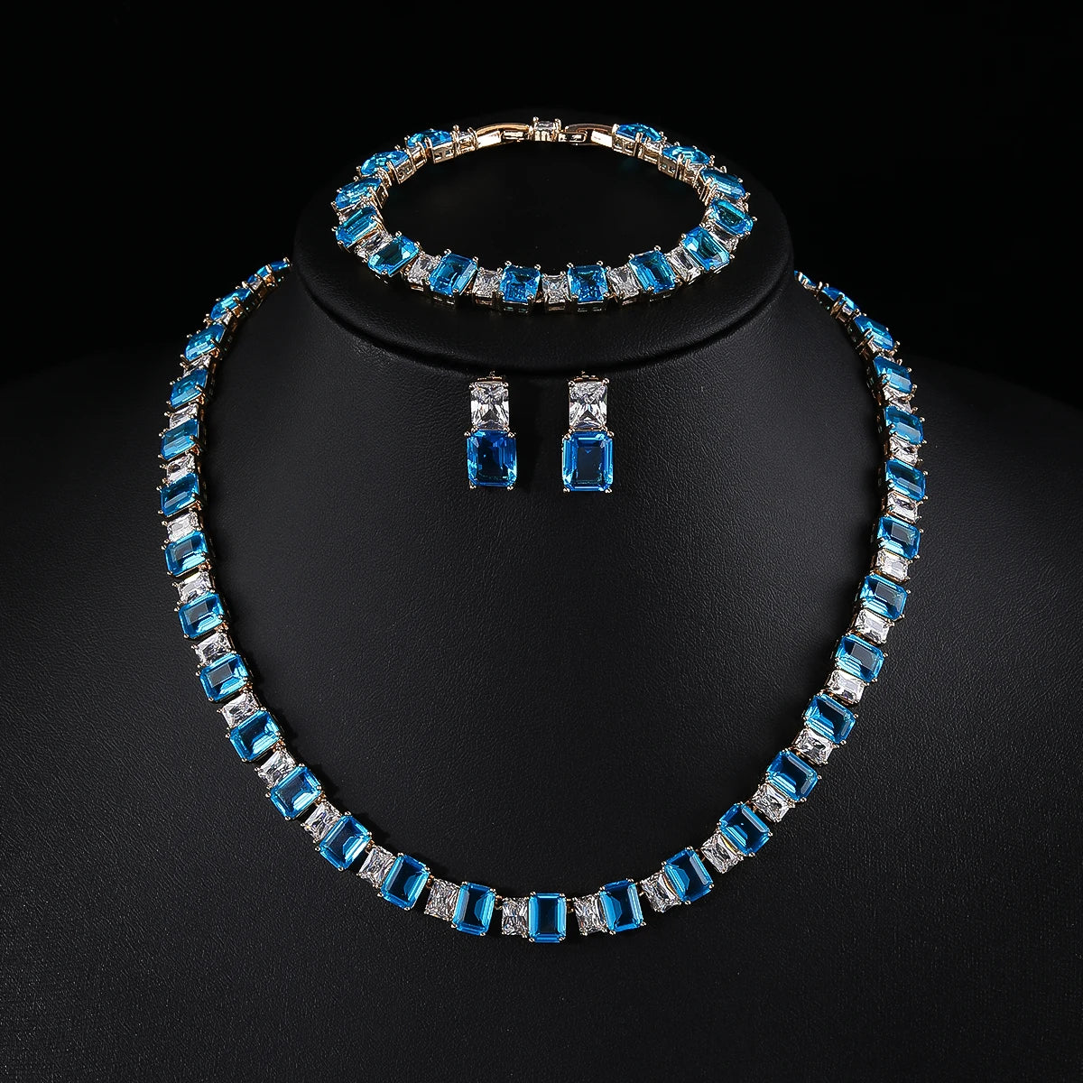 Luxury Pieces High Quality Zirconia Fashion Zirconia  Set Jewelry Zirconia