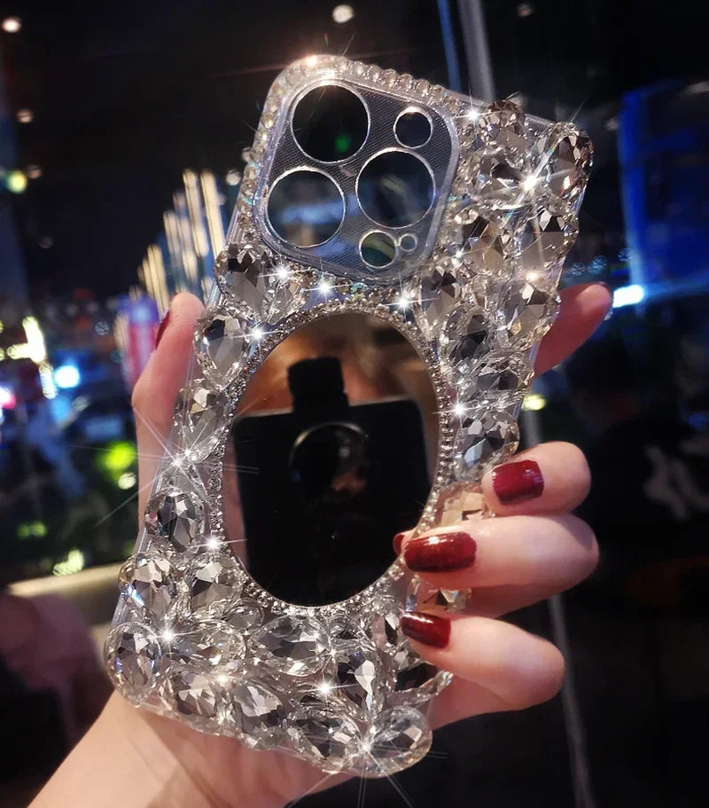 Sparkling Rhinestone Case for Huawei P50 P60 Pro Mate 50 60 Honors 80 90 100 Pro Crystal Clear Cover