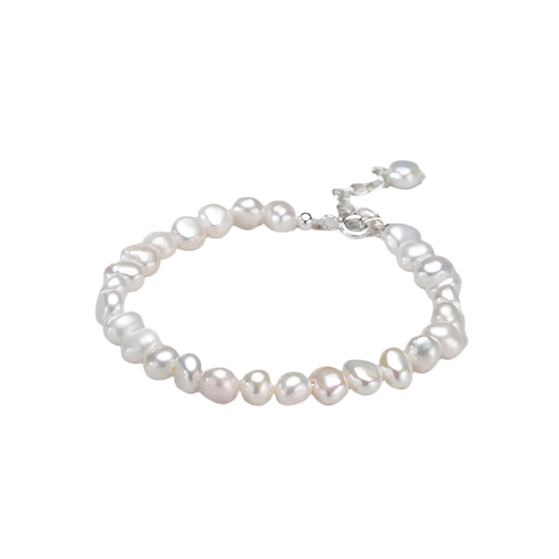 925 Sterling Silver Bracelets with Pearl  Freshwater Pearl