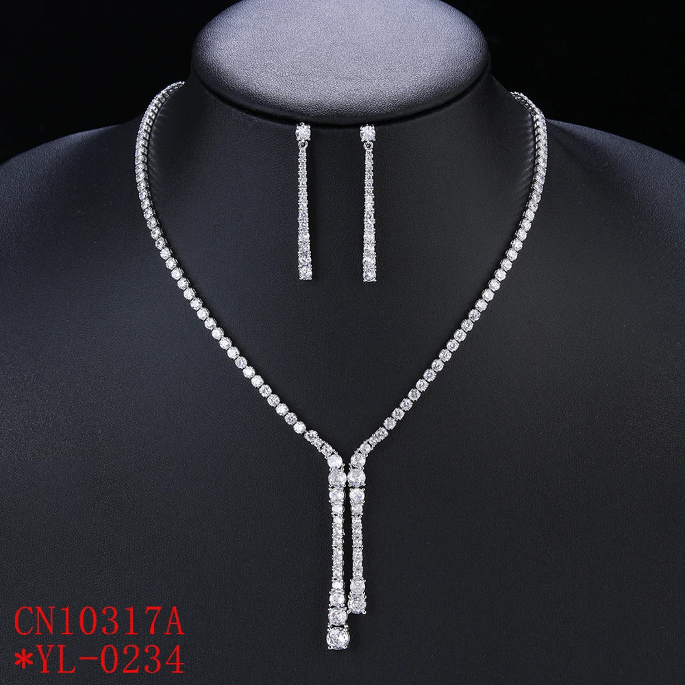 Luxury Pieces High Quality Zirconia Fashion Zirconia  Set Jewelry Zirconia