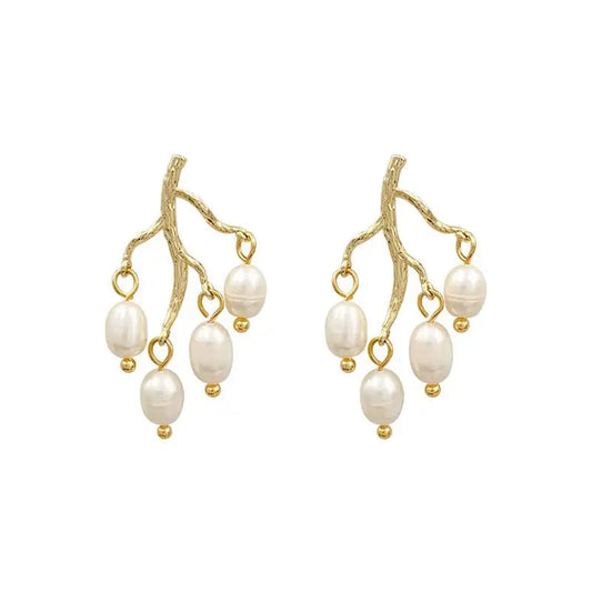 Natural Freshwater Pearl 14K Gold  Jewelry